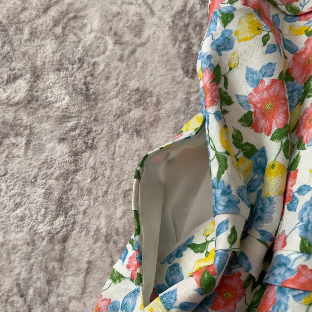 Amur Avian‎ Floral Puff Sleeve Mini Dress Size 12 New